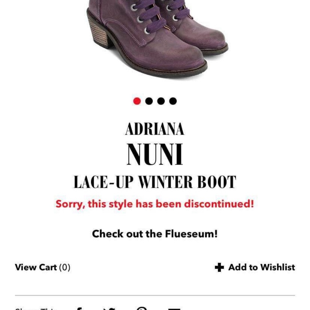 Fleuvog Adriana Boot Size 9.5 - Picture 6 of 7